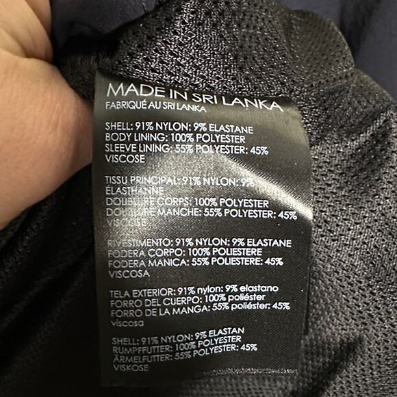 CLUB MONACO CMTech M65 Stretch Jacket Nylon Navy Blue Sz L $298 - Picture 8 of 8